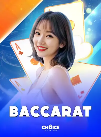 ปกโต๊ะสด Baccarat หญิงสาวถือไพ่สำหรับเล่นบาคาร่าสด
