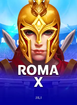 ปกเกม Roma X รูปหมวกเกราะนักรบโรมันสีทองอร่าม